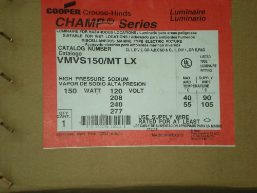 Cooper Crouse-Hinds VMVS150/MT 150W High Presure Sodium