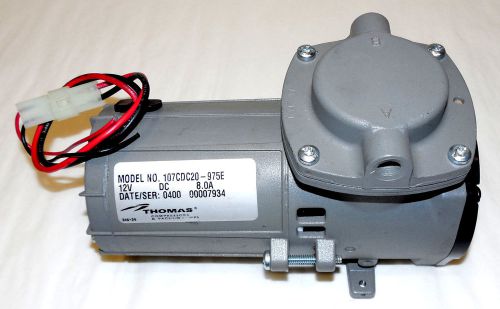 THOMAS 12 VOLT 12V VACUUM PUMP AIR COMPRESSOR 107CDC20-975E