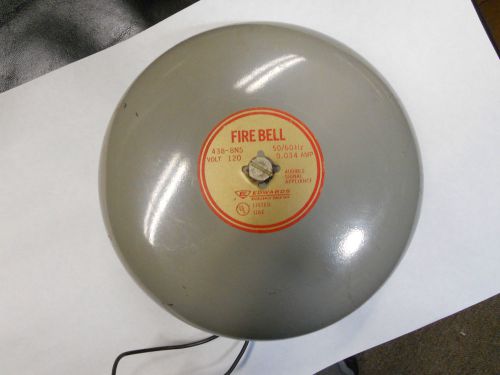 Vintage Edwards Fire Bell 438 - 8N5 ,  8&#034; dia.