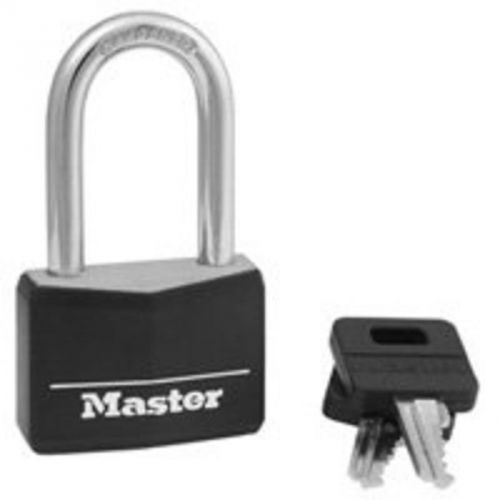 Padlock 1/4In 1-1/2In 13/16In MASTER LOCK Specialty Padlocks 141DLF Black