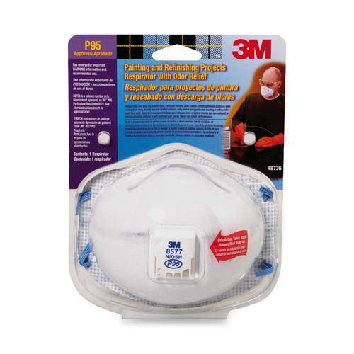 3M Odor Relief Respirator 1/PK White. Sold as Each