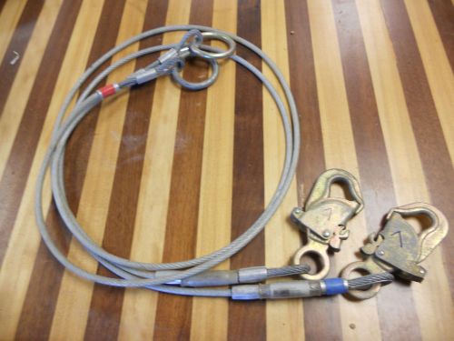 TWO (2)  Reliance Lanyard Ctd Cables Locking Sn/O Ring 7 Ft