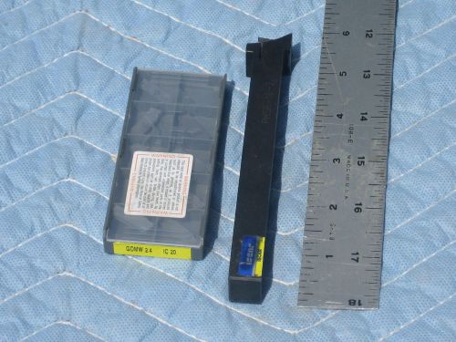 ISCAR CARBIDE INSERTS &amp; TOOL HOLDER GDMW 2.4 IC20/10 Pcs. PHSR-16-2.4 GROOVING