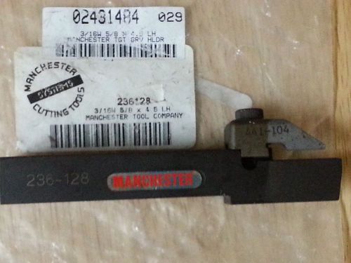 NEW MANCHESTER Cutting Tool   236-128 3/16W 5/8 X 4.5 LH  TGT GRV HLDR