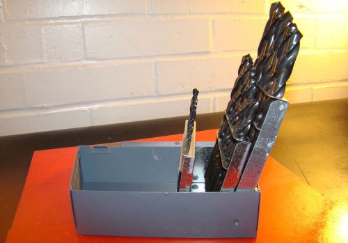 25 Pc METRIC JOBBER DRILL SET, 1mm to 13mm,  Huot Index Case, Oxide, HSS /LJ2/