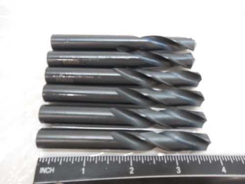 Lot of 6 Screw machine Drill bits 29/64&#034; HS 118 degree