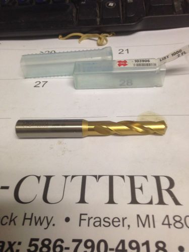 .3906&#034; 25/64 HSS-CO TiN COATED 130 DEGREE POINT STUB LENGTH DRILL