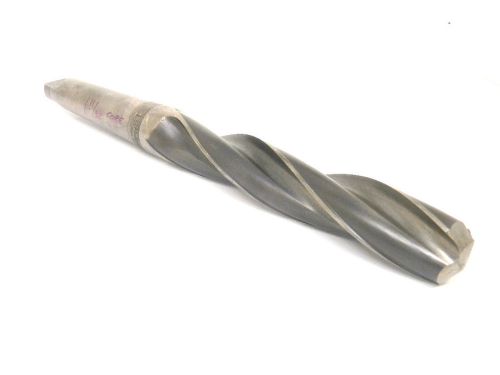 USED NATIONAL USA 1-11/32&#034; TAPER SHANK CORE TWIST DRILL 1.343&#034; #4MT