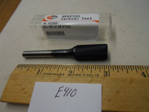 1 NEW IMCO 1/4&#034; (.250) SHANK. CARBIDE BURR. SB-5 FINE CUT. USA MADE {E410}