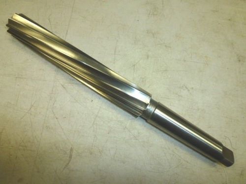 NICE! MORSE 1.5025&#034; REAMER, SPRAL FLUTE, 10-FLUTE, 14-3/4&#034; LONG, 4MT TAPER SHANK