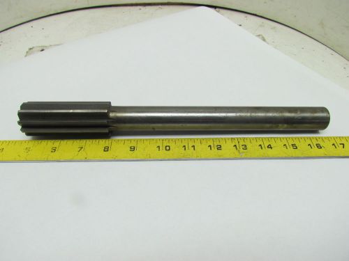 1-3/8 Machine Chucking Reamer HSS 10pt Straight Flute 1&#034; Dia Straight Shank