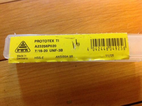 PROTOTEX TI Spiral Point Tap 7/16-20 UNF-3B H5 A23256P020