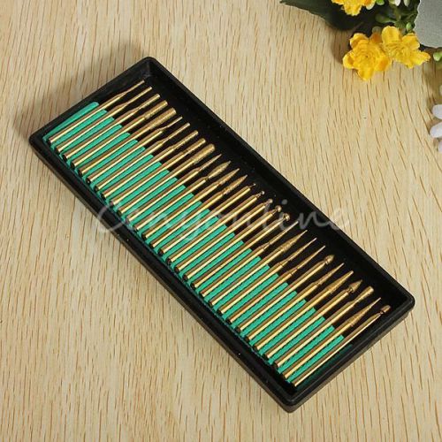 30pcs diamond bur bit drill grinder for engraving dremel rotary set 3mm shanks for sale