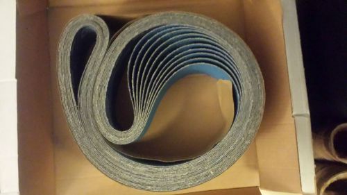 10 Norton/St. Gobain 4&#034; x 78-3/4&#034; R824 Plyweld NorZon R Plus Sanding Belts 64877