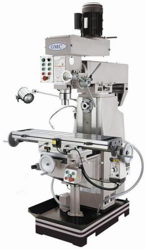 39&#034; tbl 3hp spdl gmc gmm-939spkg vertical mill, manual knee type vertical &amp; hori for sale