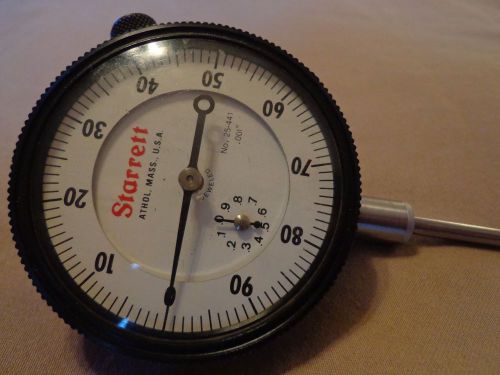 Starrett 1&#034; dial indicator, # 25-441  /  .001&#034; travel