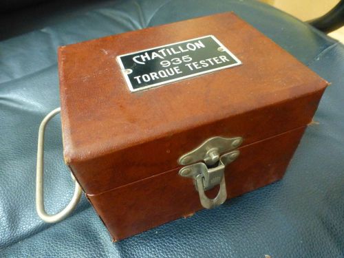 VINTAGE CHATILLON 5.0 IN. LB X 0.1 IN. LB. TORSION TORQUE TESTER MODEL 935