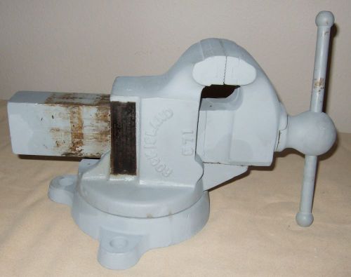 ROCK ISLAND 3&#034; Swivel Bench Vise Model 571 Birtman USA machinist blacksmith