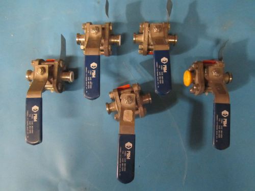 PBM Stainless Steel Ball Valve 3/8&#034; ID  Model# SIH-32-TT3/1P or SP-HL-12-1=5pcs