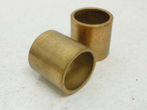 145436 Old-Stock, Triangle 01120-41 Lot-2 Bronze Sleeve Bearings, 1-1/4&#034; ID