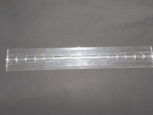 Qty 1 Clear PETG piano hinge 1-3/4&#034; x 12&#034;