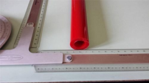 7/8&#034; id x 1-1/2&#034; od x 24&#034; long urethane / polyurethane 95 a red tube p/n 11031 for sale