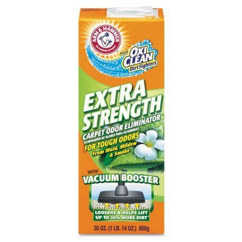 Arm &amp; hammer deodorizing carpet cleaning powder  fresh  30 oz - six boxes per ca for sale