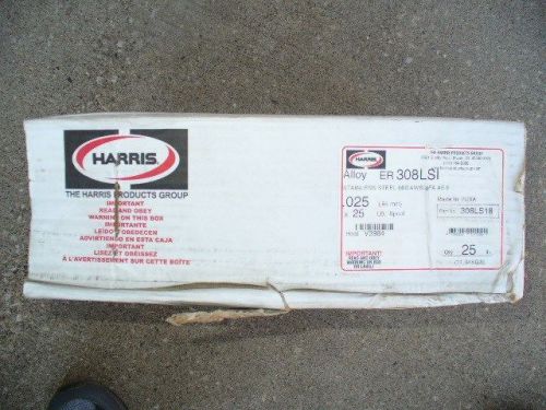 MIG stainless welding wire Harris ER308LSI. .025&#034; dia. X 25 pound spool.