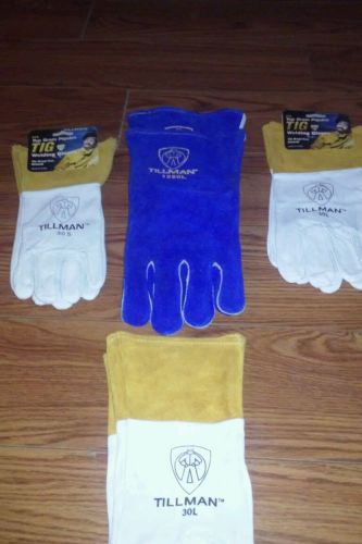 Welding gloves value package !!!!!!!! 4 seperate pairs mig / tig welding