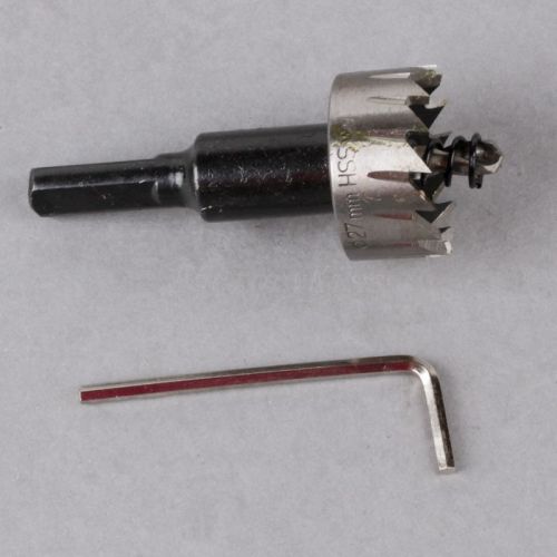 Steel drilling hole saw tool for metal aluminum sheet alloy 27mm a084 gau for sale