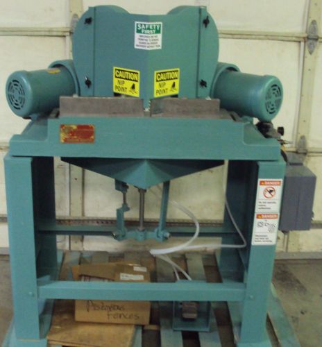 Pistorius mn-200 double miter cut-off saw, refurb 2014, 12&#034; blade cap. 230v 3ph for sale