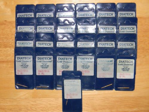 Lot of 25 Alpen Diatech Gold Diamond Burs 862/016 862 016 862-016 R8625C014FG