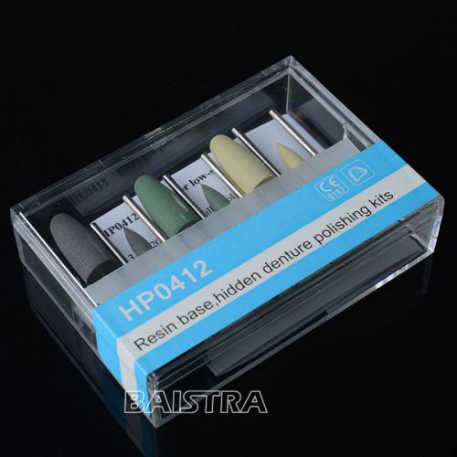 Dental diamond burs polishing kits resin base hidden denture hp-0412 for sale