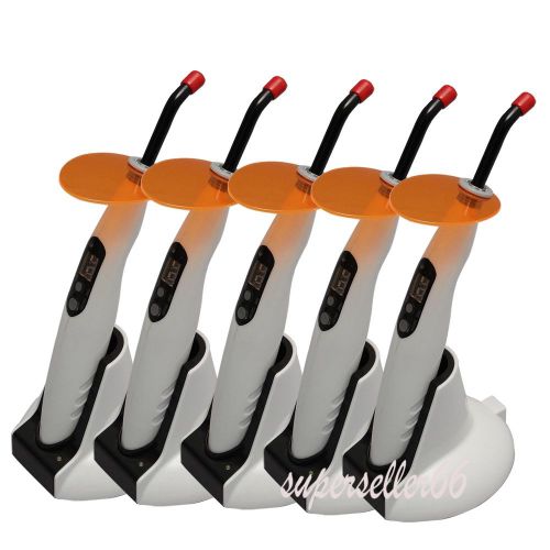 5x New Dentist Dental 5W LED.B Wireless Cordless Curing Light Lamp 1400mw/cm? CE