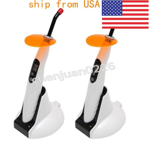 2 PC Dental Wireless Cordless LED Curing Light LED-B style