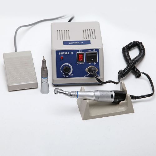 Dental Lab Marathon Electric Micro motor+Contra angle+Straight Handpiece