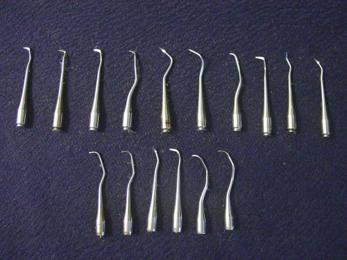 Assorted Lot of 16 Dentistry Picks Scaler Interchangeable Tips - Dentist Estate