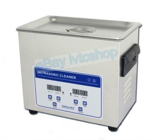 3.2l ultrasonic cleaner w/ digital timer heater free basket new 1 year warranty for sale