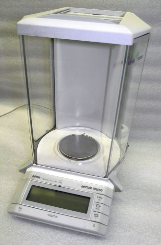 Mettler Toledo AG 104 Analytical Balance w/ Draft Shield &amp; Warranty!