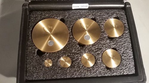 Troemner Brass Hooked Custom Precision Calibration Weight Set