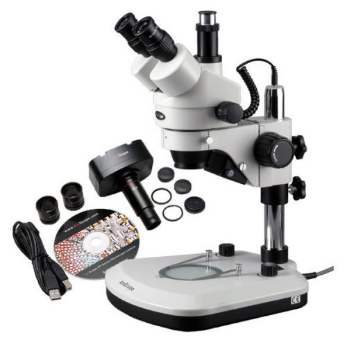 3.5X-90X Stereo Zoom Microscope + 10MP Camera for Win7 &amp; Mac OS