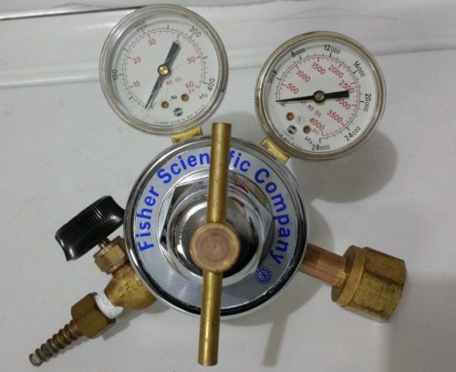 Fisher Scientific gas regulator FS-50 with shut off valve