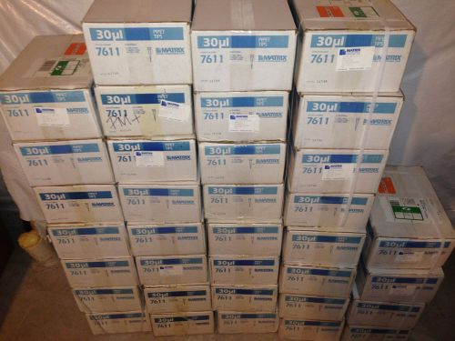 Huge lot matrix 30ul pipette tips, nonsterile (35 cases)(cat#7611) for sale