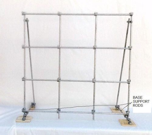 ROTOCON LAB FRAME, BTZ33, 1/2&#034; TUBULAR 304 S/S RODS