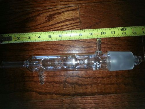 45/50 SOXHLET reflux  condenser PYREX USA MADE lab glass  great Halloween prop