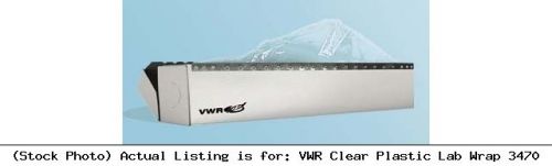 VWR Clear Plastic Lab Wrap 3470 Lab Safety Unit
