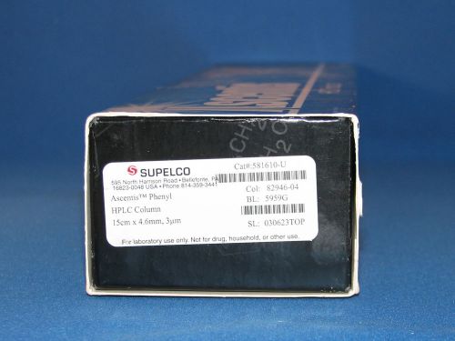 New! Supelco Ascentis Phenyl 15cm x 4.6mm 3um 3 Micron HPLC Column # 581610-U