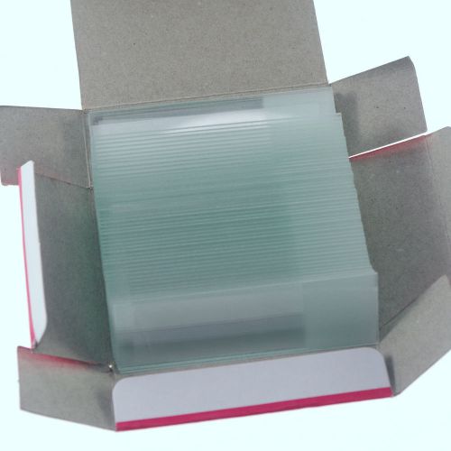 200x microscope micro slides glass 25.4mmx76.2mm frosted new for sale