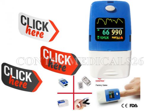 Ce fda certified,contec cms50c,fingertip pulse oximeter,spo2 monitor,pr,new for sale