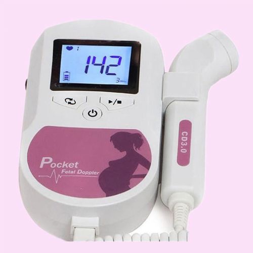 NEW CONTEC  FETAL DOPPLER BABY HEART MONITOR Pocket Fetal Doppler + GEL